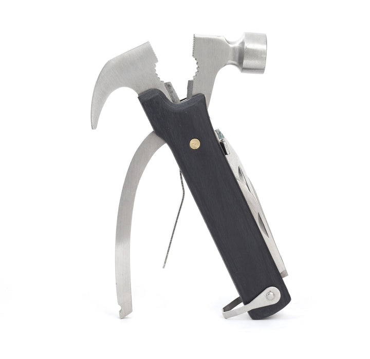 Kikkerland CD502-BK Wood Multi-Fxn Hammer Tool Black Schwarzer Holzhammer, Schwarzer Holzhammer