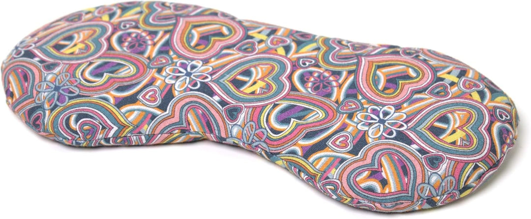 Bio-Bio Augenkissen Lavendel &amp; Leinsamen "Psychedelic Heart" zur Entspannung, zum Kühlen, erwärmen o