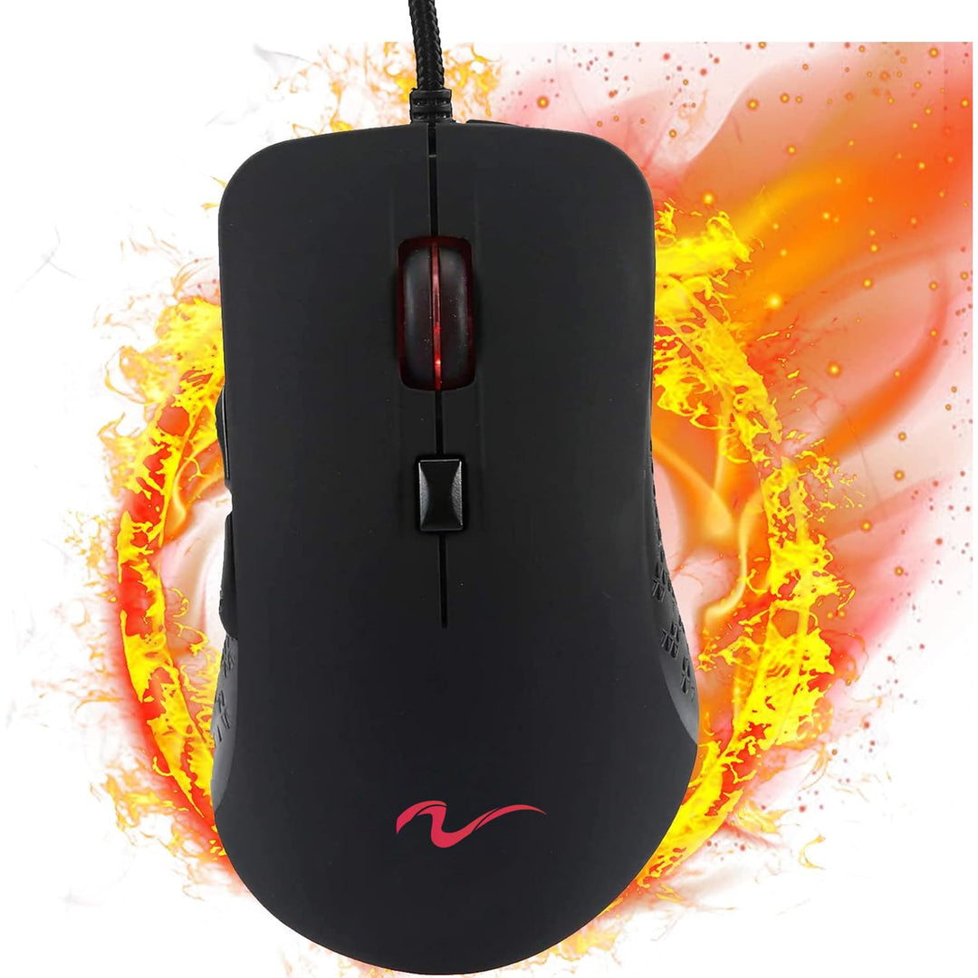 Beheizter Maus,Winter-Handwärmer USB Gaming-Maus,Wärme 38–48 °C Einstellbar-Mattschwarz