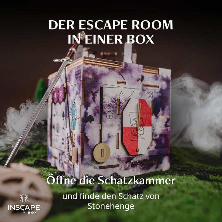 INSCAPE Cluebox Stonehenge´s Legacy interaktives 3D Holzpuzzle mit geheimen Mechanismen - Erlebe das