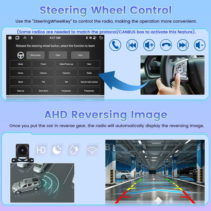 [8Cores 4G+64G] Hikity Android 15 Autoradio für VW Golf 4 T5 Polo Passat 7Zoll Touch Display Auto Ra