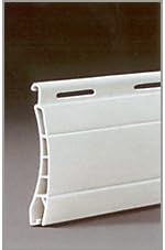 5 x 2 Meter PVC Rollladenlamelle Profil Rolladenlamelle Maxi 52mm Farbe: Grau 52mm Deckhöhe Grau, 52