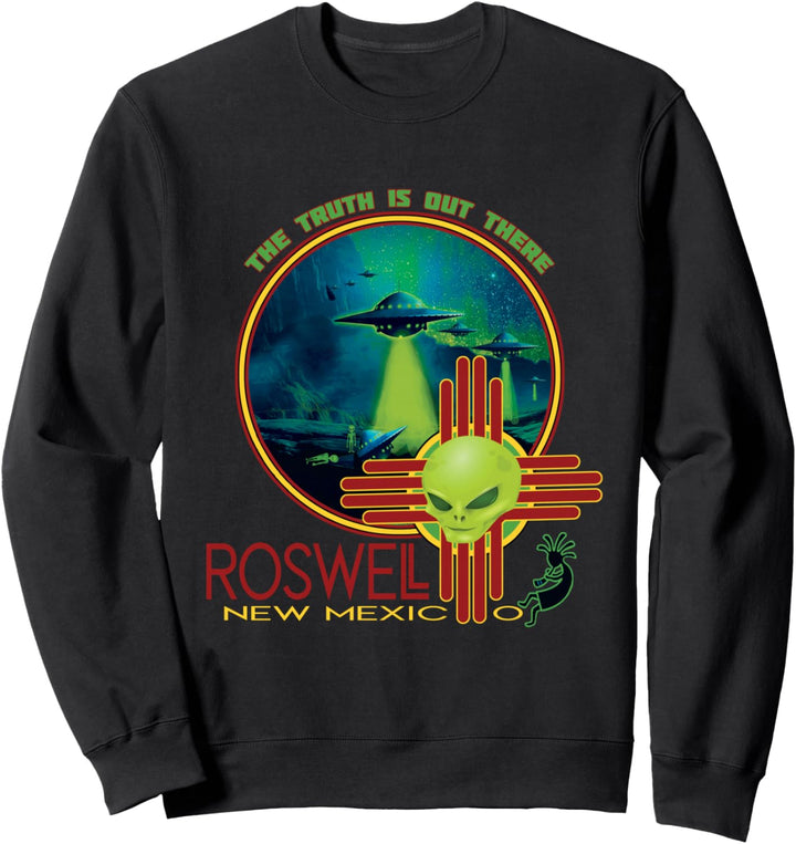 Roswell New Mexico Alien Spaceship Crash Souvenir Sweatshirt