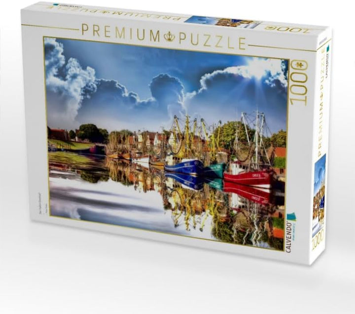 CALVENDO Puzzle Der Hafen Greetsiel 1000 Teile Lege-Grösse 64 x 48 cm Foto-Puzzle Bild von Peter Rod