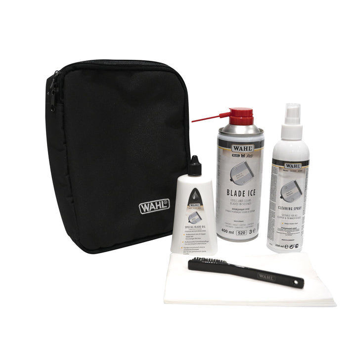 Wahl Schneidsatzpflege-Set, Schneidsatzöl, Reinigungsspray, Blade Ice, Pflegeset für Schneidsätze, g