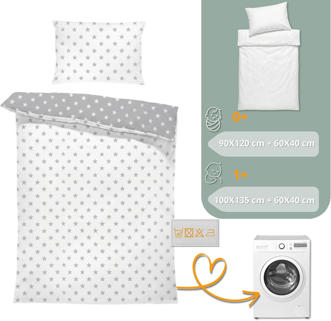 Kinderbettwäsche 100x135 Baumwolle – Bettwäsche Kinder Baby Jungen Mädchen Bettwäsche-Sets Bettbezug
