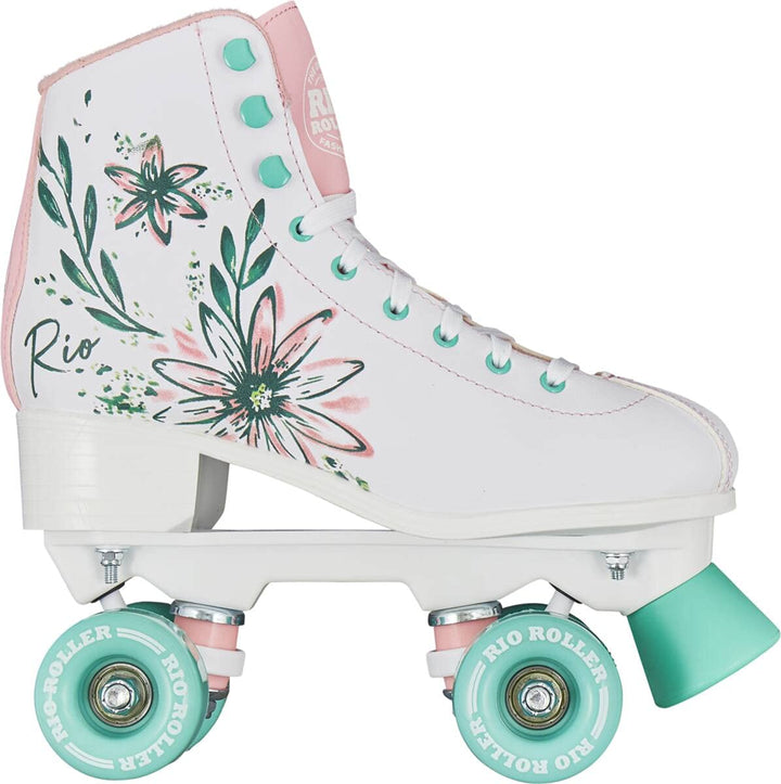 Rio Roller Artist Rollschuhe für Erwachsene, Unisex 40.5 Blume, 40.5 Blume