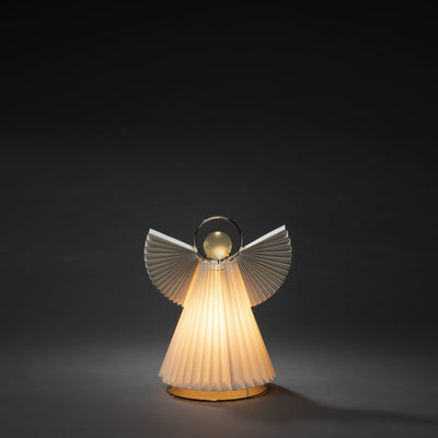 Konstsmide Papierengel, mini, inkl. Anschlusskabel mit an/aus Schalter, ohne Leuchtmittel, E14 Lampe
