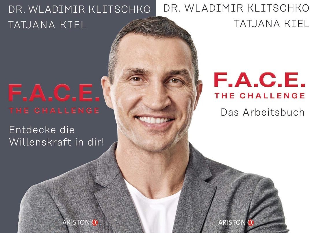 F.A.C.E. the Challenge - 2 Bücher von Dr. Wladimir Klitschko im Set + 1 exklusives Postkartenset, Pa