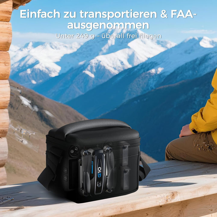 GPS Drohne mit kamera EIS 4K(Bildschirmfernsteuerung),Faltbare Mini Drone für Erwachsene, Einsteiger