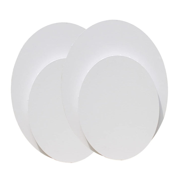 Operitacx 5 Stück Ovale Zeichenbretter aus Baumwolle 20x25cm Weiss Künstlerpapier für Öl- Acryl und