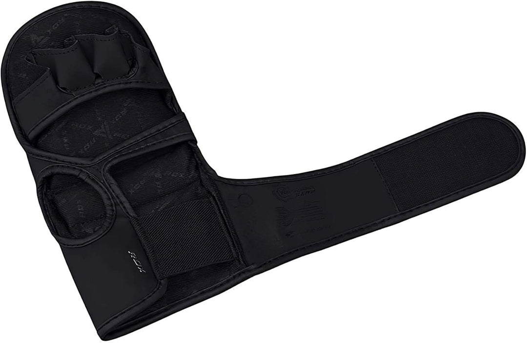 RDX Profi MMA Sparring Handschuhe, Maya Hide Leder, Kampfsport Kickboxen Gepolstert Gloves, Lang Han