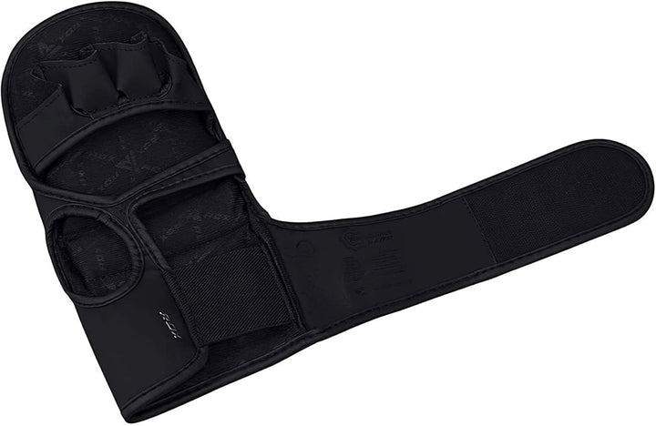 RDX Profi MMA Sparring Handschuhe, Maya Hide Leder, Kampfsport Kickboxen Gepolstert Gloves, Lang Han