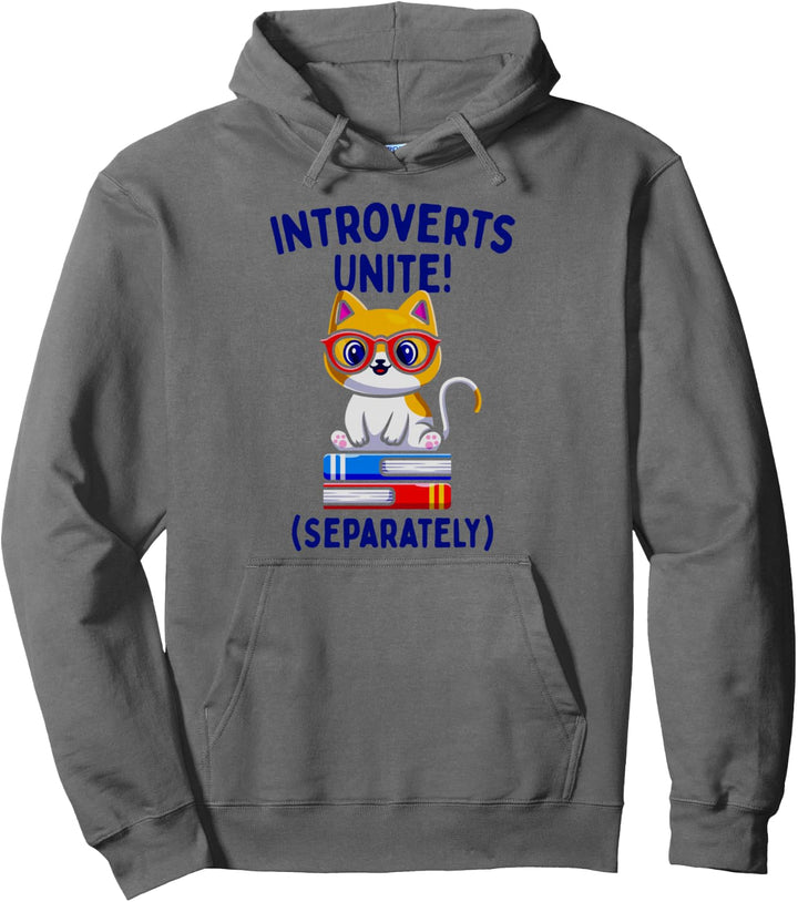 Introverts Unite Separately Introvertierte Vereinigt Euch Pullover Hoodie