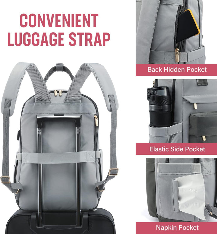 LOVEVOOK Schultasche Mädchen Schulrucksack Teenager Wasserdichter Tasche Damen Klein mit Laptopfach