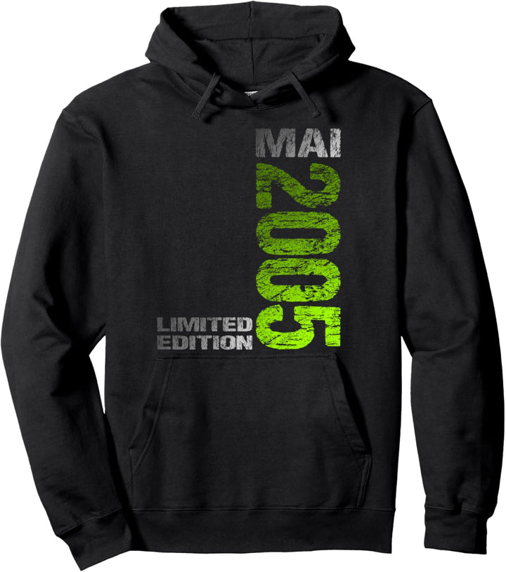 Mai 2005 Mann Frau 18. Geburtstag Limited Edition 18 Pullover Hoodie