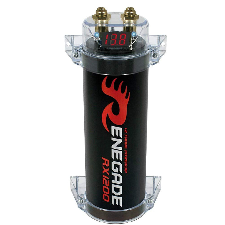 RENEGADE RX1200 Power Cap 1.2 Farad car-Audio-kondensator für systeme bis 1200 watt rms 1 2 3 4 5 10