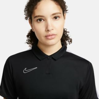 Nike Damen W Nk Df Acd23 Polo Ss Short-Sleeve Polo, Black/White/White