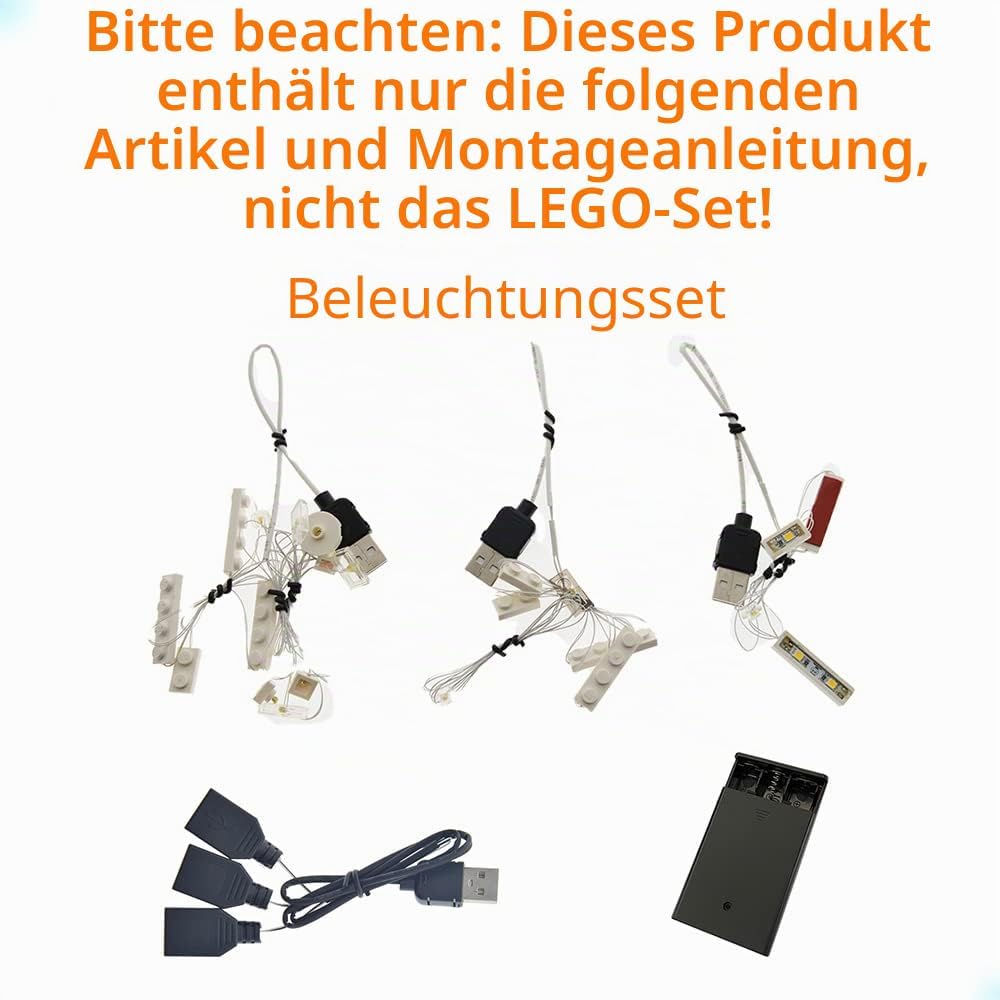 GEAMENT LED-Licht-Set für das Weisse Haus (White House) – kompatibel mit Lego Architecture Collectio