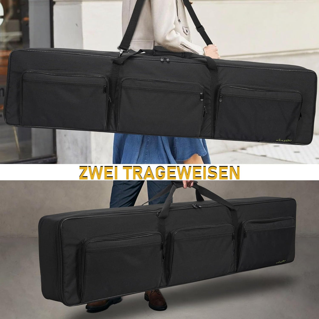 FREEAMG 88 Key Keyboard Tasche, Robuste 600D Oxford Keyboardtasche 88 Tasten mit 10 mm Polsterung, K