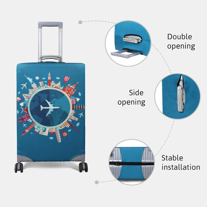 OrgaWise Kofferhülle Luggage Cover Gepäck Cover Gepäckabdeckung for Travel Luggage Schutzhülle Koffe