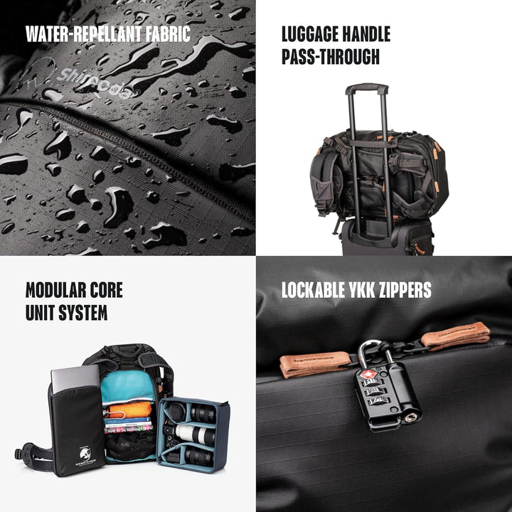 Shimoda Unisex Explore V2 35 Starter Kit Gepäck- Kuriertasche (1er Pack) Explore V2 30 Backpack Schw