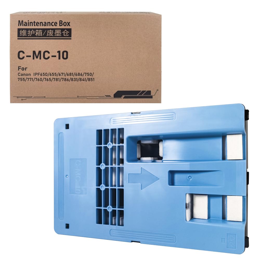 MC-10 Wartungskartusche Ersatz für 1320B014 Abfallsammeltank kompatibel mit Canon imagePROGRAF iPF65