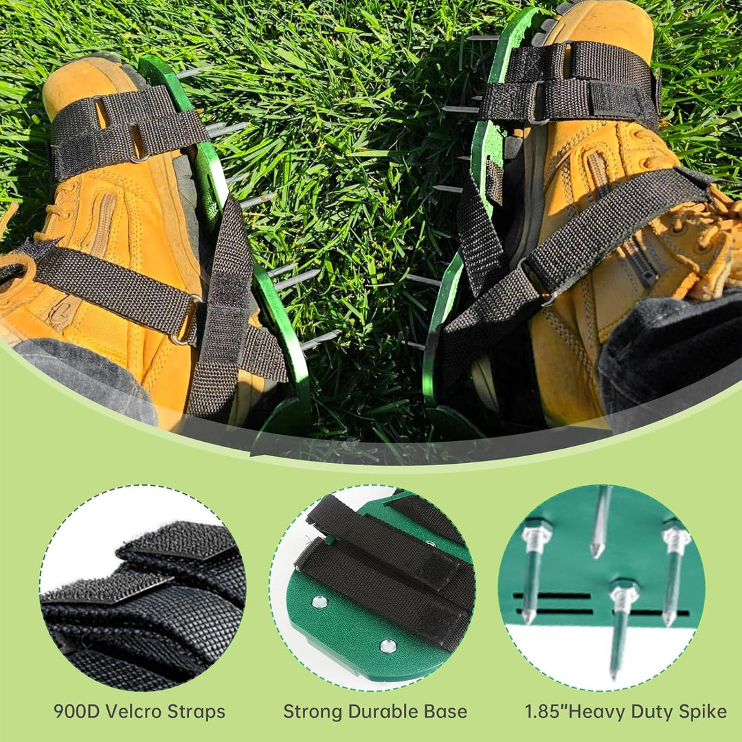 Rasenlüfter-Schuhe – Nagelschuhe Rasenlüfter für effektives Rasen Belüften, Aerifizierer für Rasen m