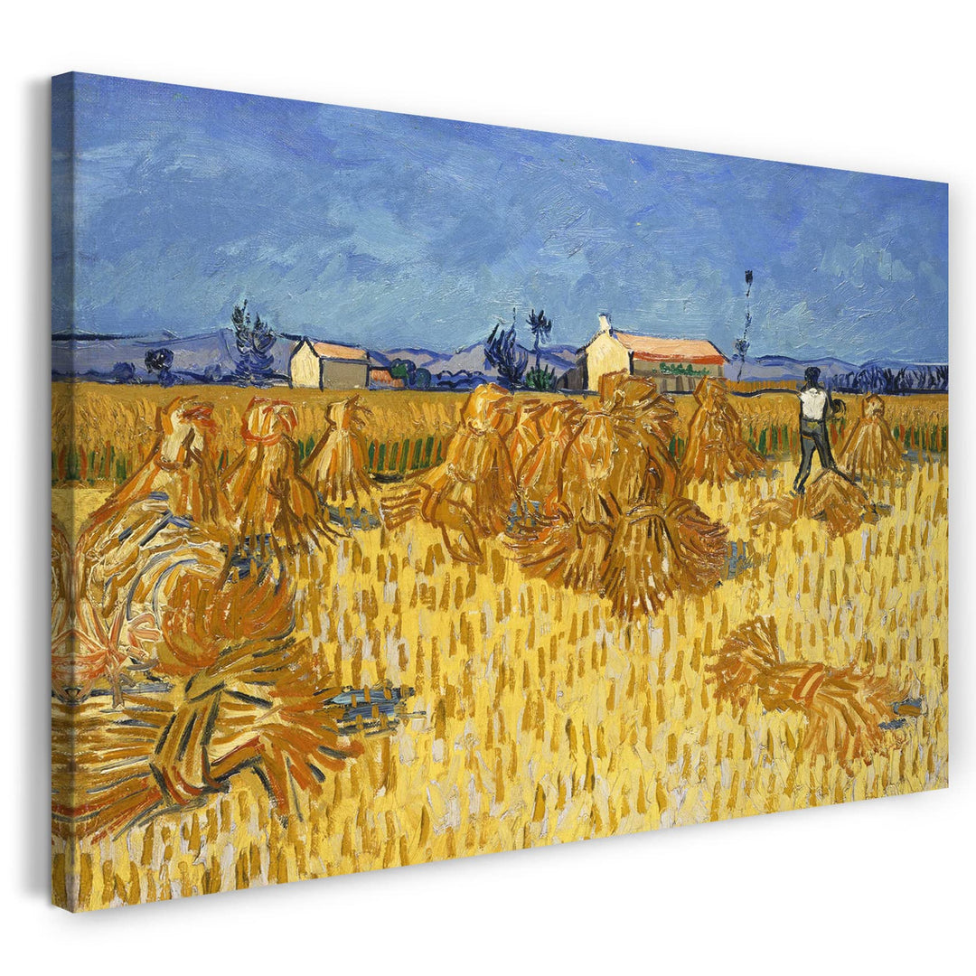 Leinwand (80x60cm): Vincent van Gogh - Getreide-Ernte in der Provence 80x60 cm, 80x60 cm