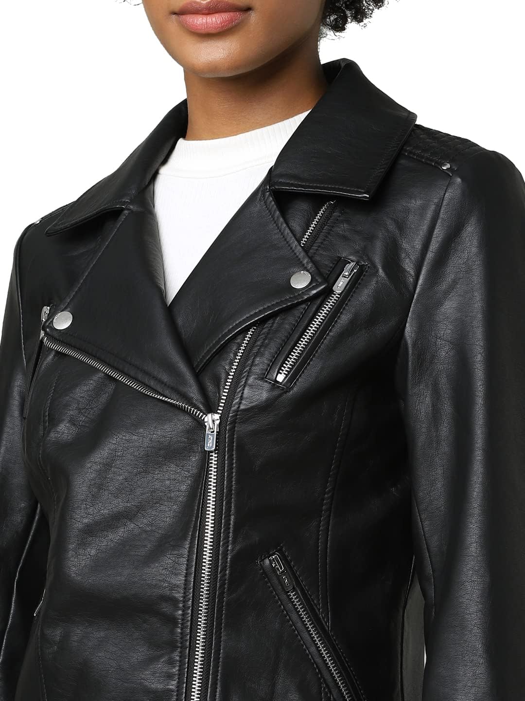 ONLY female Kunstlederjacke Kunstleder Kunstlederjacke 42 Schwarz (Black), 42 Schwarz (Black)