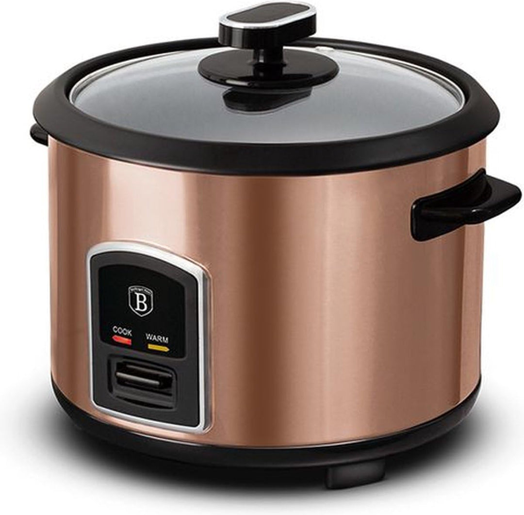 Electric rice cooker, rose gold