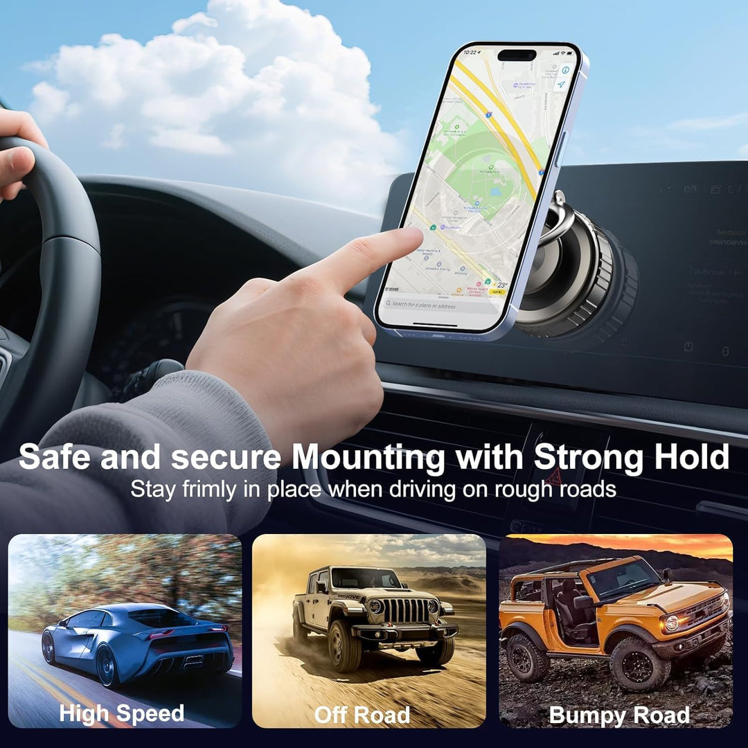 Kairiyard Upgraded Vakuum Magnetischer Handyhalterung Auto für Magsafe Autohalterung,360° drehbare V