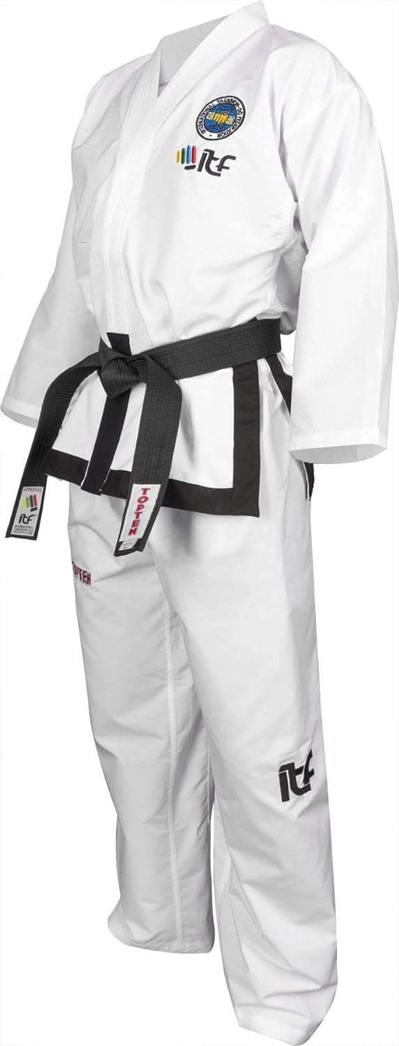TOP TEN Taekwon-Do Master Dobok „Diamond“ (ITF approved) 160 Weiss, 160 Weiss