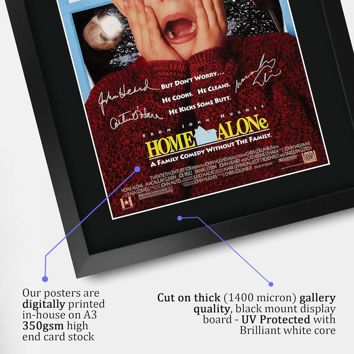 HWC Trading A3 FR Home Alone Macaulay Culkin Geschenke Printed Poster Autogramm Bild für Film-Memora