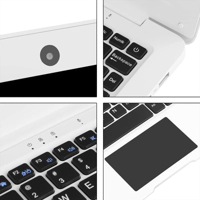 Bigmac Windows 10 Computer Laptop Mini 10,1 Zoll 32 GB ultradünnes und leichtes Netbook Intel Quad C