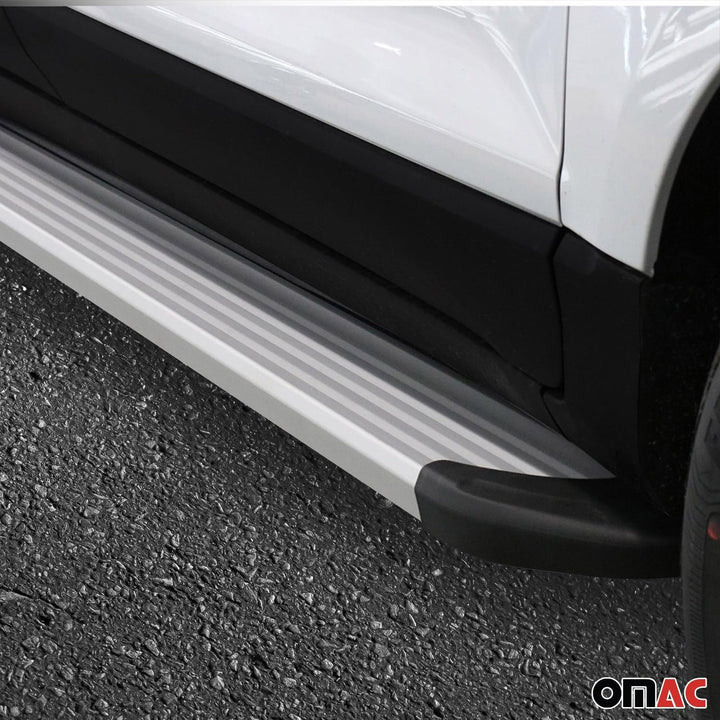 OMAC Trittbretter Seitenschweller Seitenschürze Kompatibel mit Kia Sportage III 2010-2015 - 2X Alumi