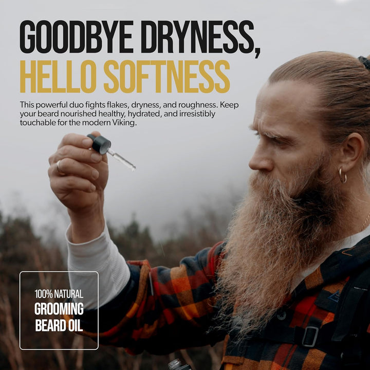 The Beard Struggle Bartöl Set Tag & Nacht – Bartpflege & Bartwuchsöl Bundle für Männer – Feuchtigkei