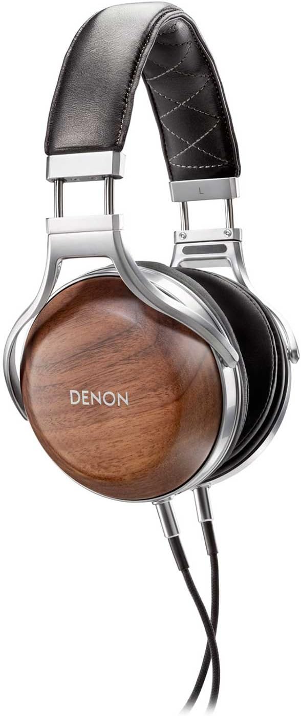 Denon AH-D7200 Premium Over Ear Kopfhörer mit Ohrschalen aus Walnussholz, HiFi-Kopfhörer, Hi-Res Aud