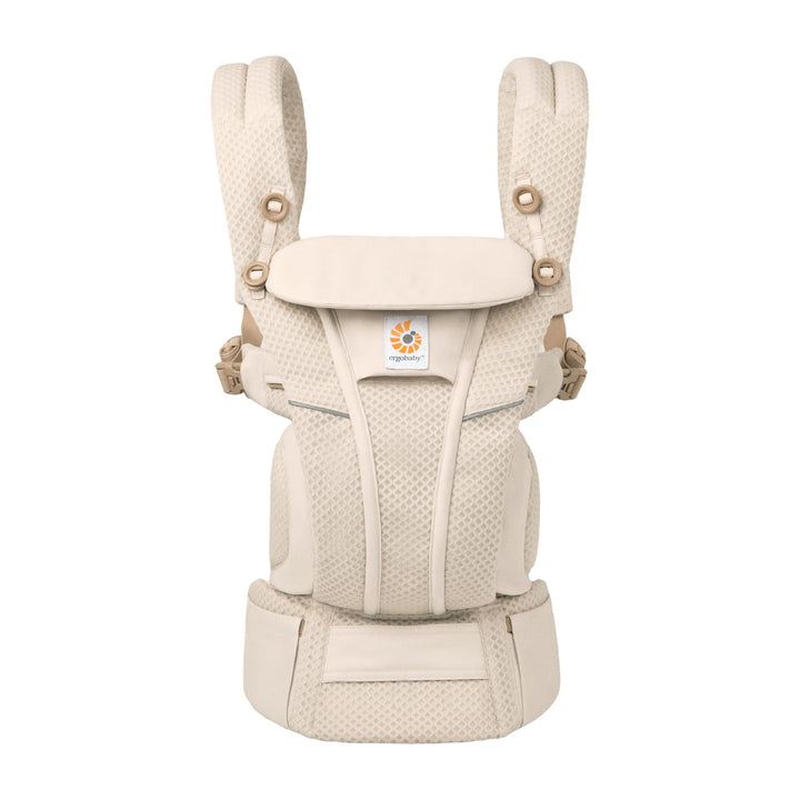 Ergobaby Omni Breeze Babytrage für Neugeborene ab Geburt bis 20kg, 4 Positionen SoftFlex Mesh Ergono
