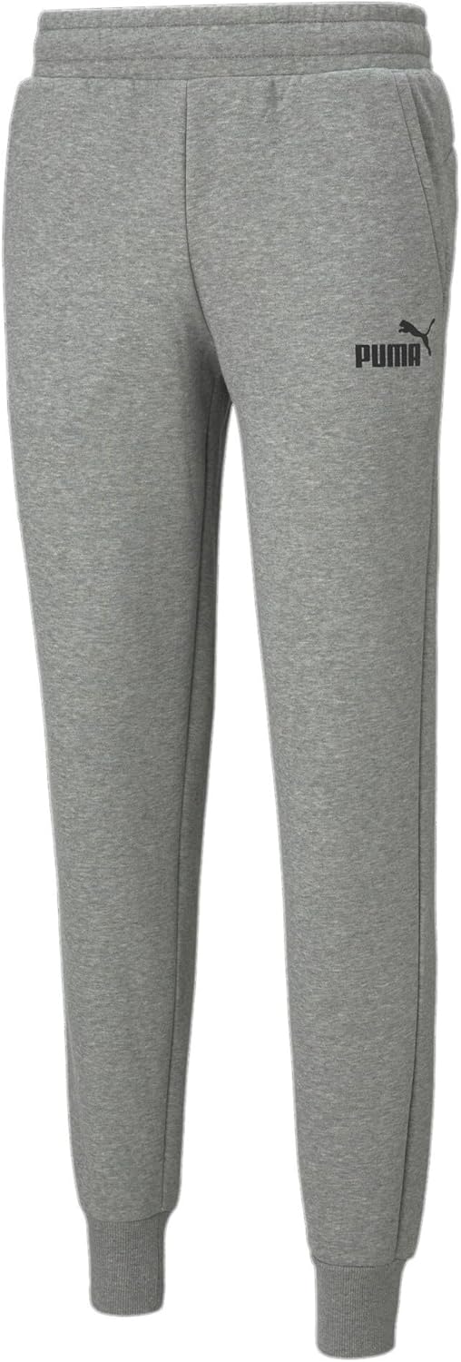 PUMA Herren ESS Logo Pants FL Cl Hose S Medium Gray Heather, S Medium Gray Heather