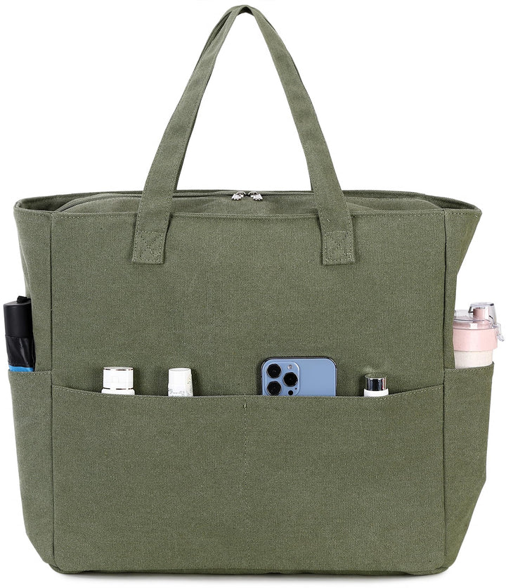 LEDAOU Grosse Strandtasche mit reissverschluss Damen Wasserdicht Umhängetasche Tragetasche shopper s