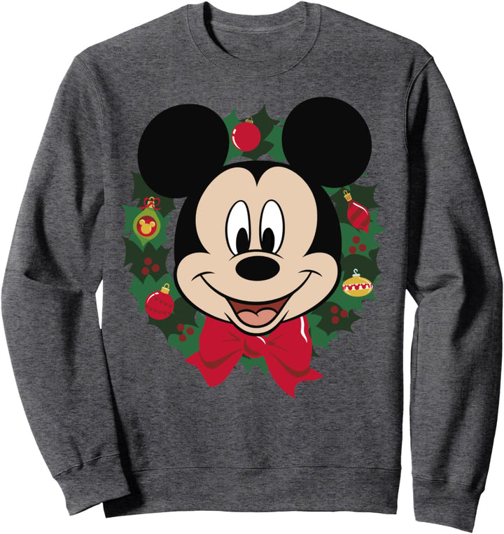 Disney Mickey And Friends Weihnachten Mickey Wreath Sweatshirt