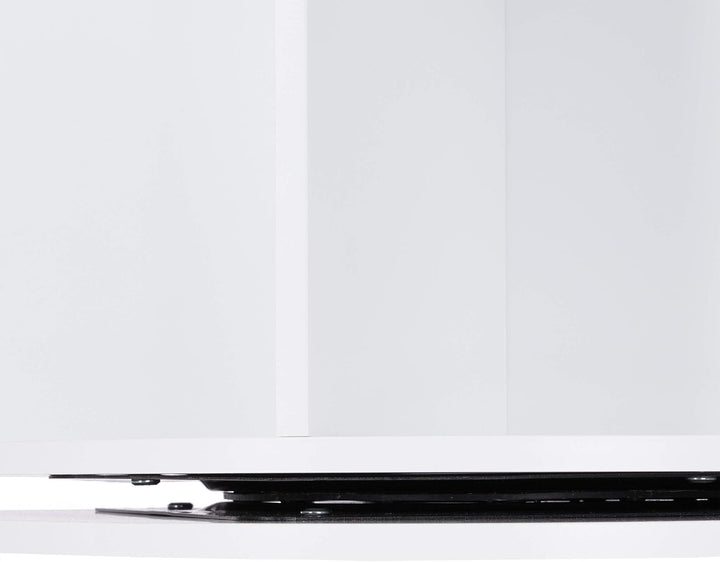 Relaxdays Bücherregal drehbar, Drehregal, Holzregal, CD/DVD Aufbewahrung, Wohnzimmer, Büro, H X D: 1