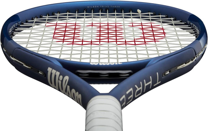 Wilson Tennisschläger Triad Three, Carbonfaser, Kopflastige Balance, 277 g 3 Blue, 3 Blue