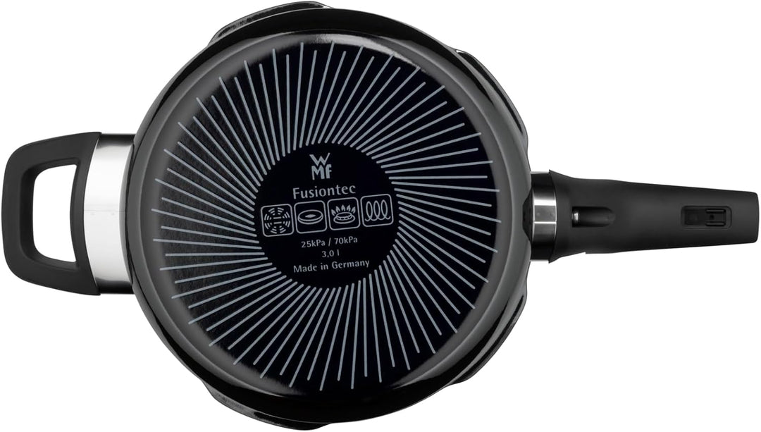 WMF Perfect Premium Fusiontec Schnellkochtopf Induktion, Dampfkochtopf 3l, High-Tech Keramik, 2 Koch