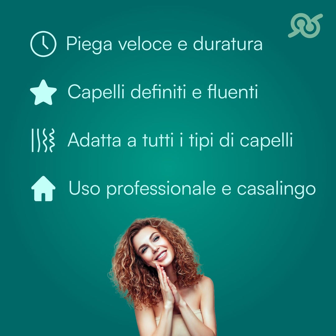 TEMPO DI SALDI Professioneller Haarglätter mit 3 Zweigen, Lockenstab mit 3 Wellen