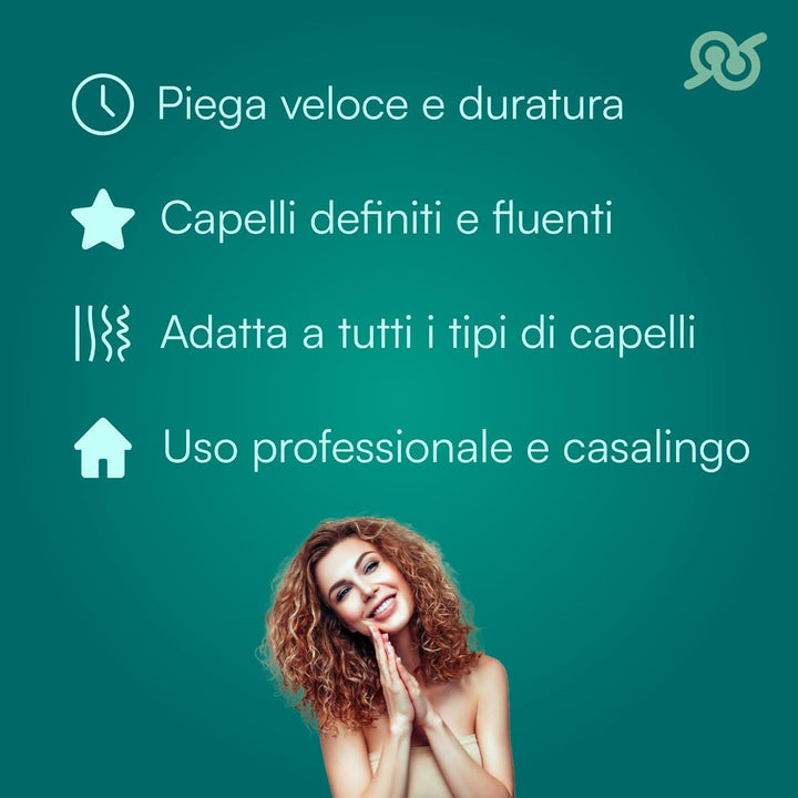 TEMPO DI SALDI Professioneller Haarglätter mit 3 Zweigen, Lockenstab mit 3 Wellen