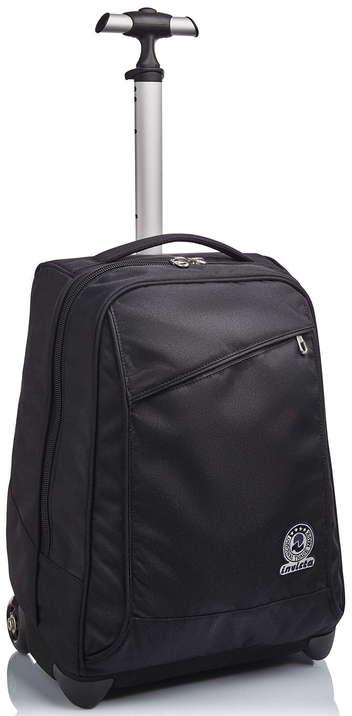 Invicta TROLLEY, 2 in 1, Schulranzen mit Rollen, Rucksack mit Trolleyfunktion für Schule, Reisen, Mä