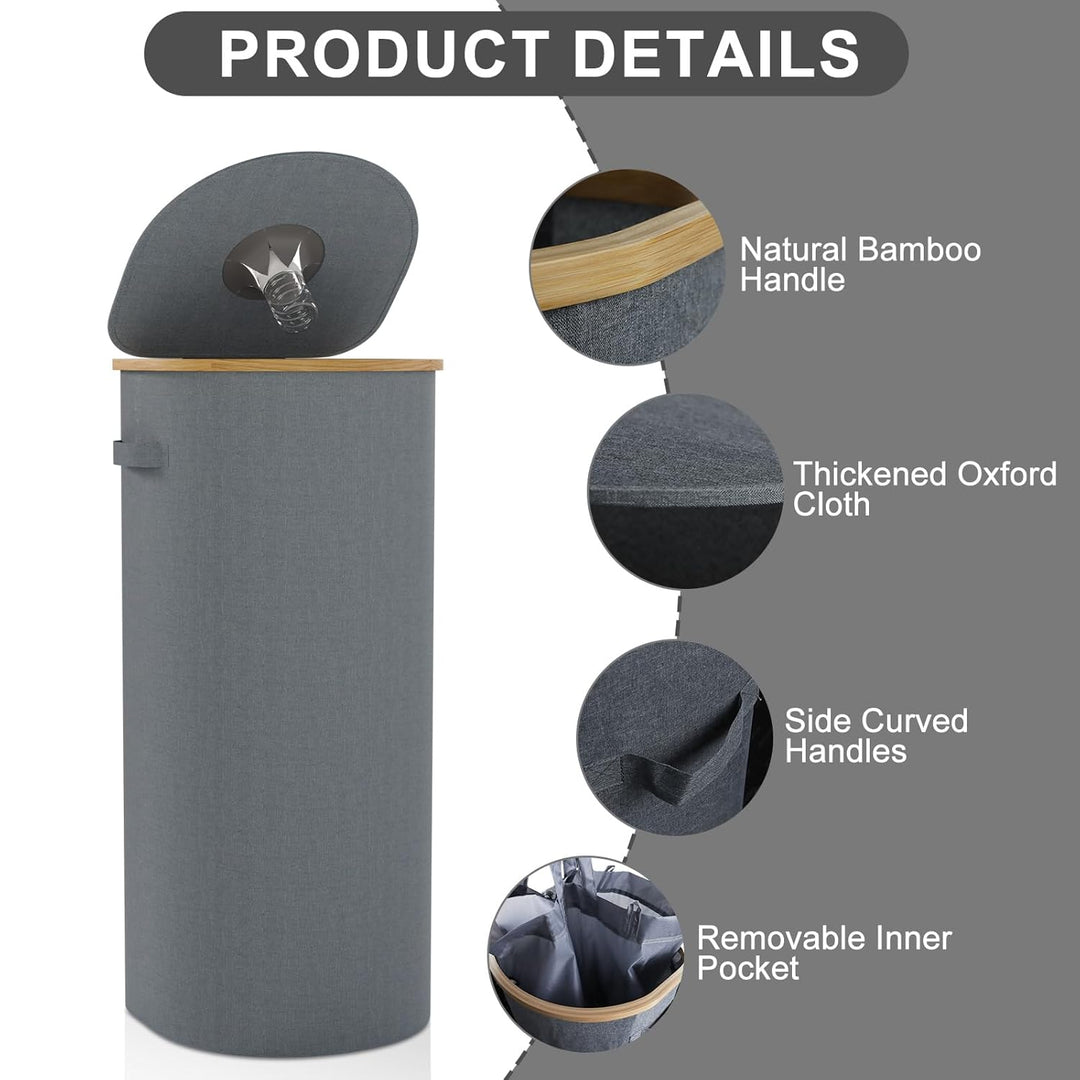 Recyclingbehälter,120L Grauer Recycling-Mülleimer für Küche,Innenbereich & Outdoor,Grosser Recycling
