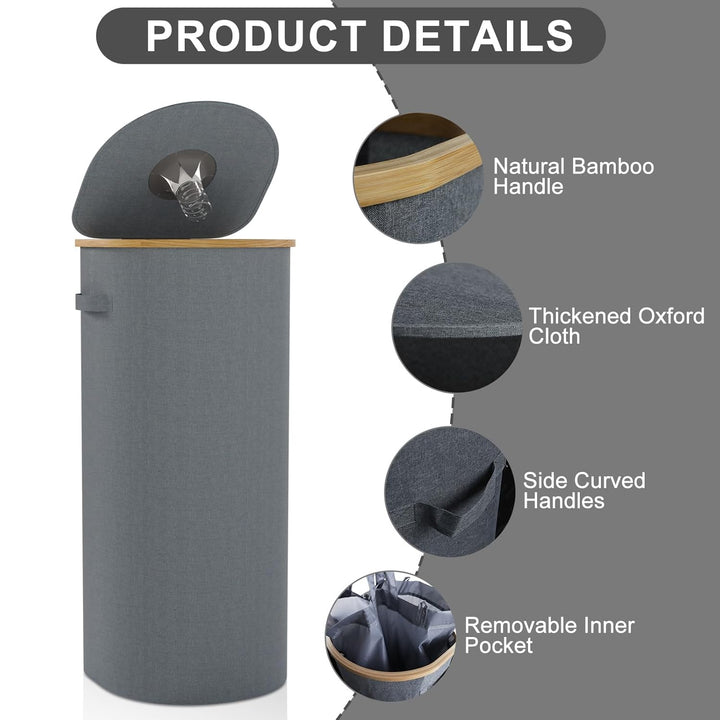 Recyclingbehälter,120L Grauer Recycling-Mülleimer für Küche,Innenbereich & Outdoor,Grosser Recycling